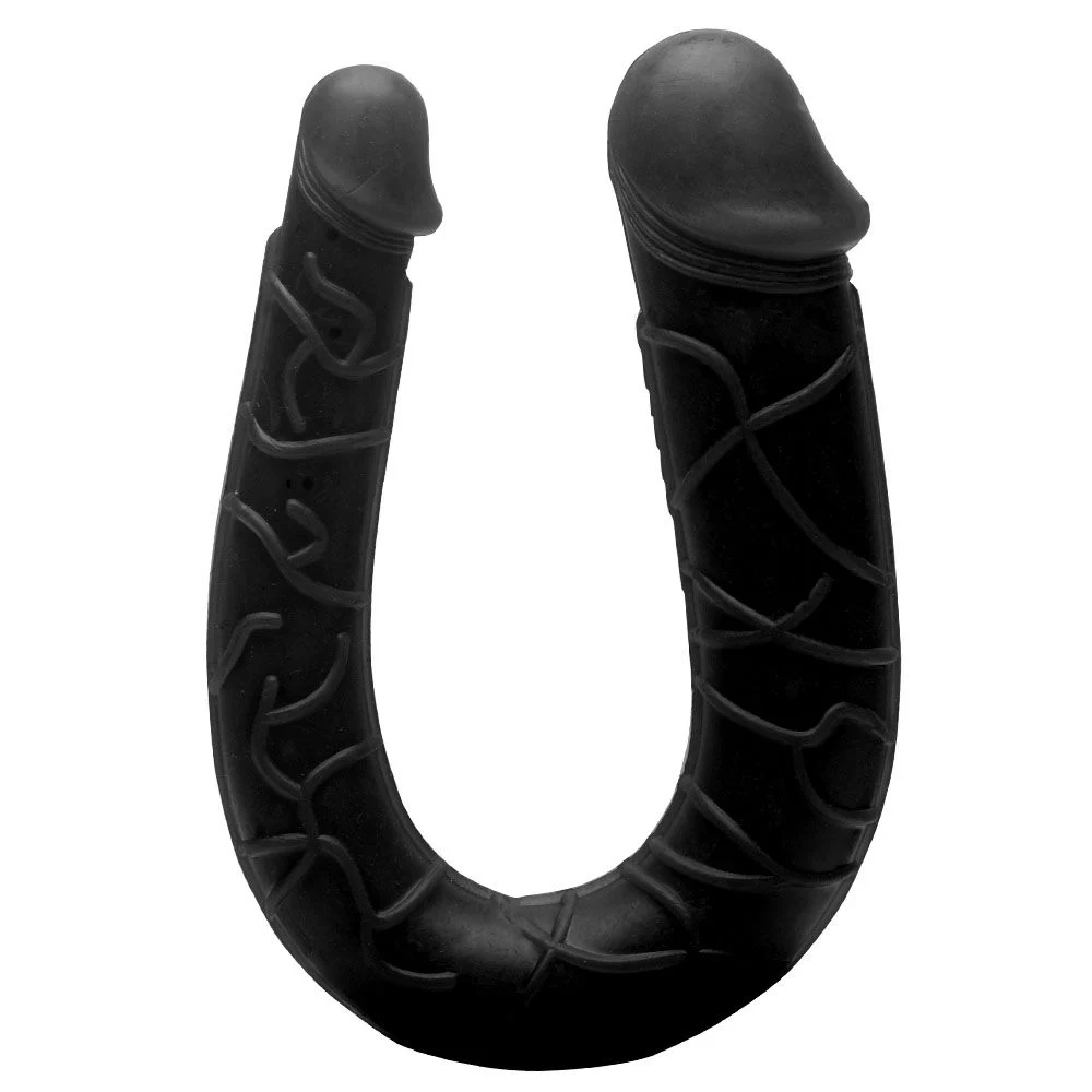 Pênis Duplo Maciço Boomerang – Preto